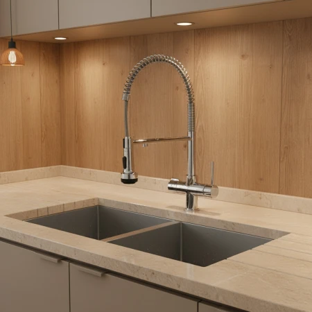 Slavina sa tušem inox fleksibilna PROFI LINE 3u1